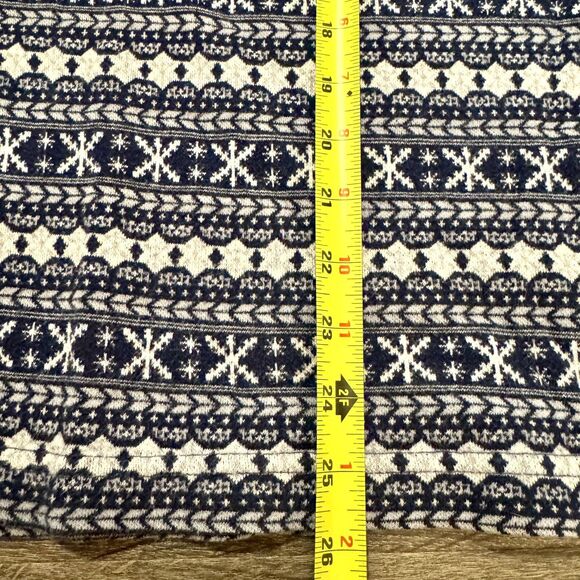 VTG Givenchy Sweater Blue Fair Isle Snowflake Polo Knit Long Sleeve Mens M/L - Picture 6 of 7